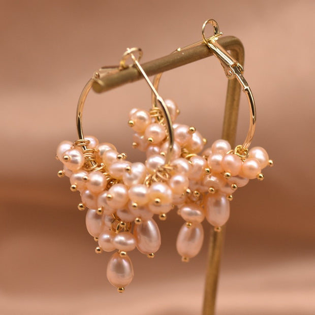Natural Pearl Summer Earrings