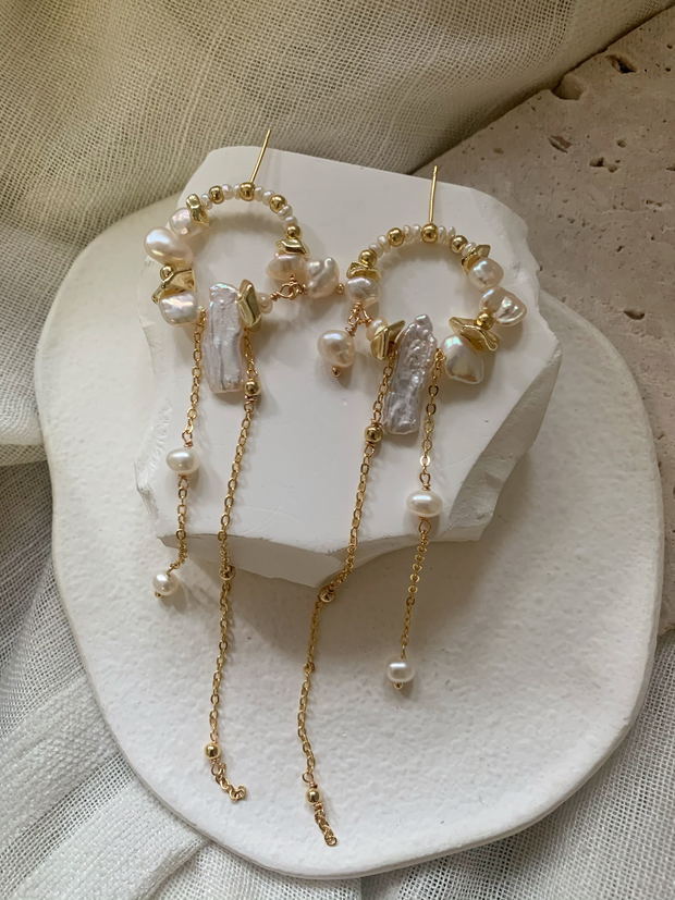 unique handmade tassel elegance earrings