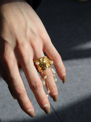 shattered elegance tassel ring