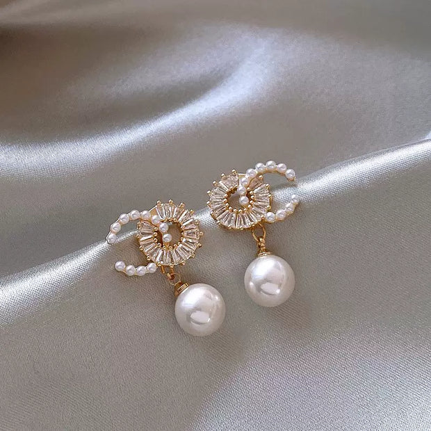 handmade pearl earrings