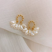 handmade baroque pearl earrings