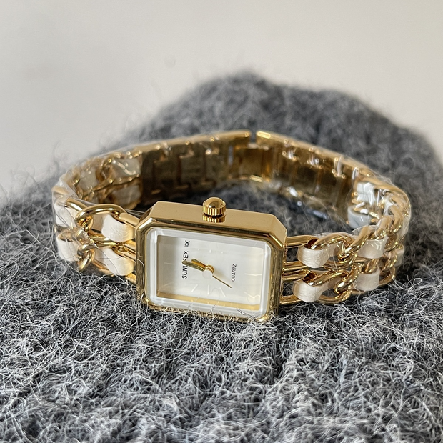 Original Vintage-inspired Steel & Gold Bracelet Watch