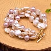 handmade natural baroque freshwater pearl bracelet