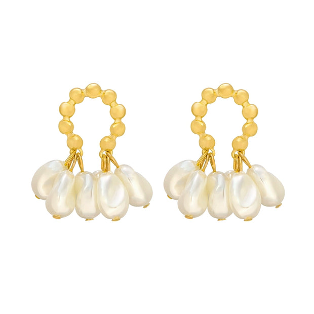 handmade baroque pearl earrings