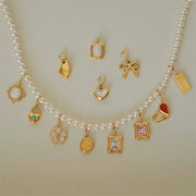 Disassembly non-fading 14K gold-plated pearl necklace