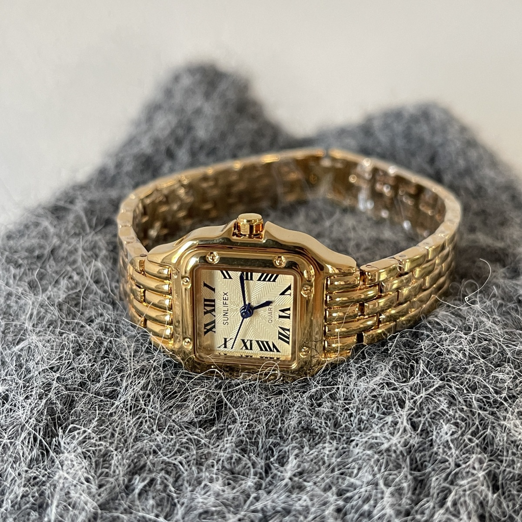 Original Vintage-inspired Steel & Gold Bracelet Watch