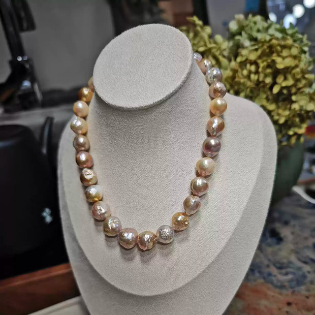 14K gold-filled earrings, necklace and bracelet DIY three-piece set