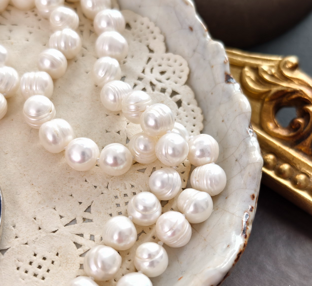 artisan vintage german freshwater pearl necklace