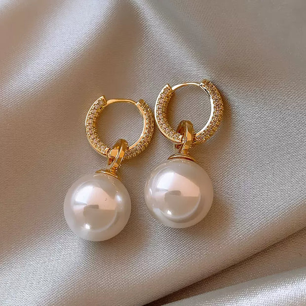handmade pearl earrings