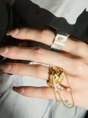 shattered elegance tassel ring
