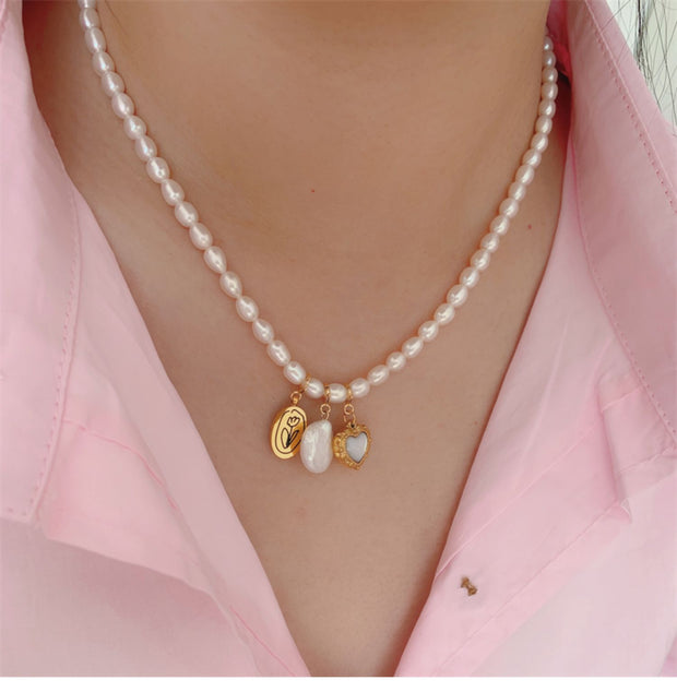Disassembly non-fading 14K gold-plated DIY heart thick plated real gold pendant