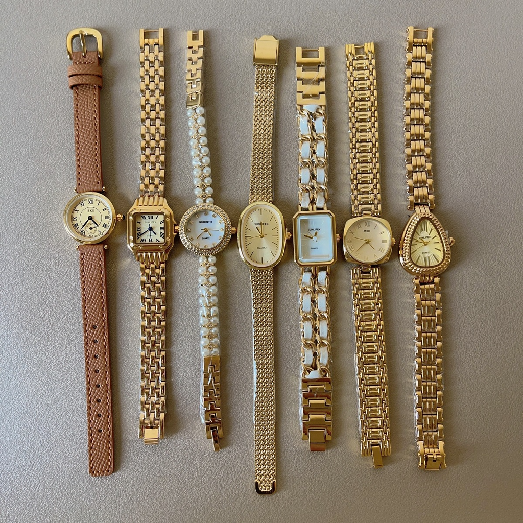 Original Vintage-inspired Steel & Gold Bracelet Watch