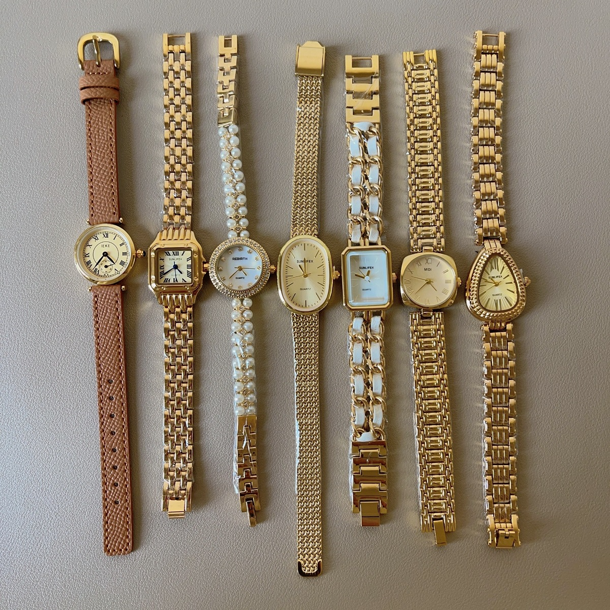 Original Vintage-inspired Steel & Gold Bracelet Watch
