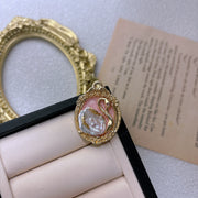 handmade baroque pearl swan pendant