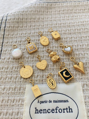 Disassembly non-fading 14K gold-plated DIY heart thick plated real gold pendant