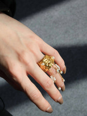 shattered elegance tassel ring