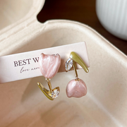 adorable tulip earrings