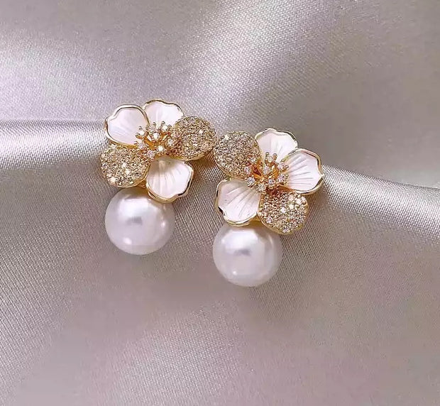 pearl earrings