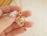 heart freshwater baroque pearl pendant