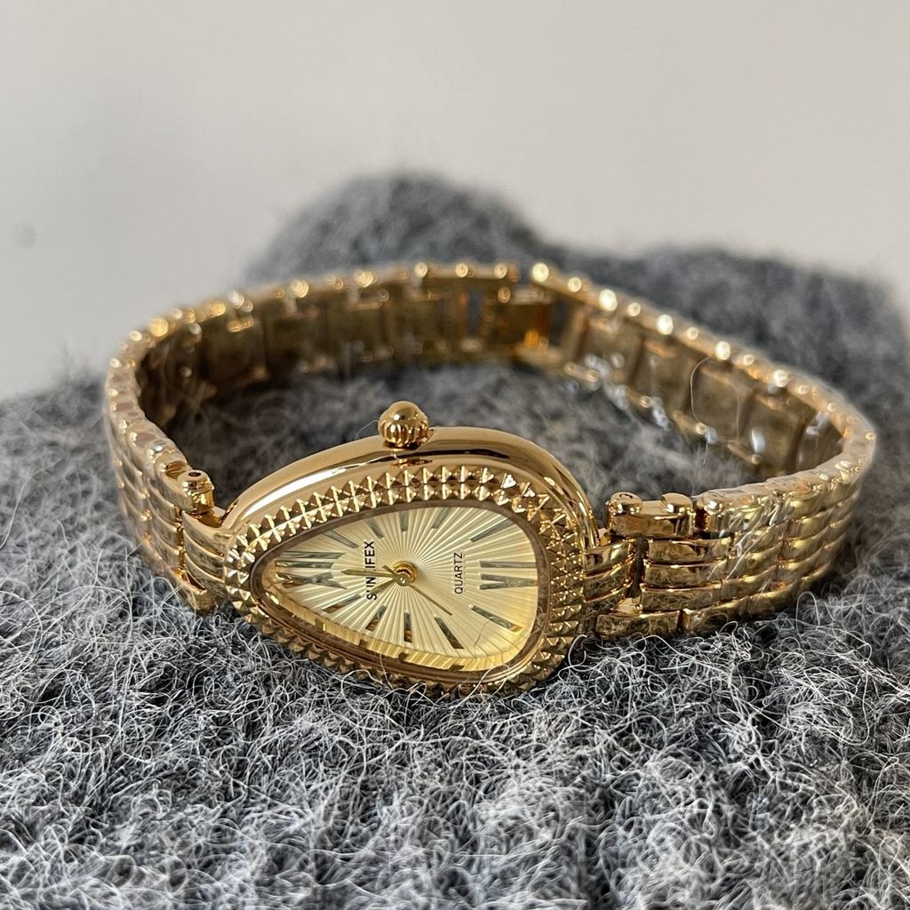 Original Vintage-inspired Steel & Gold Bracelet Watch