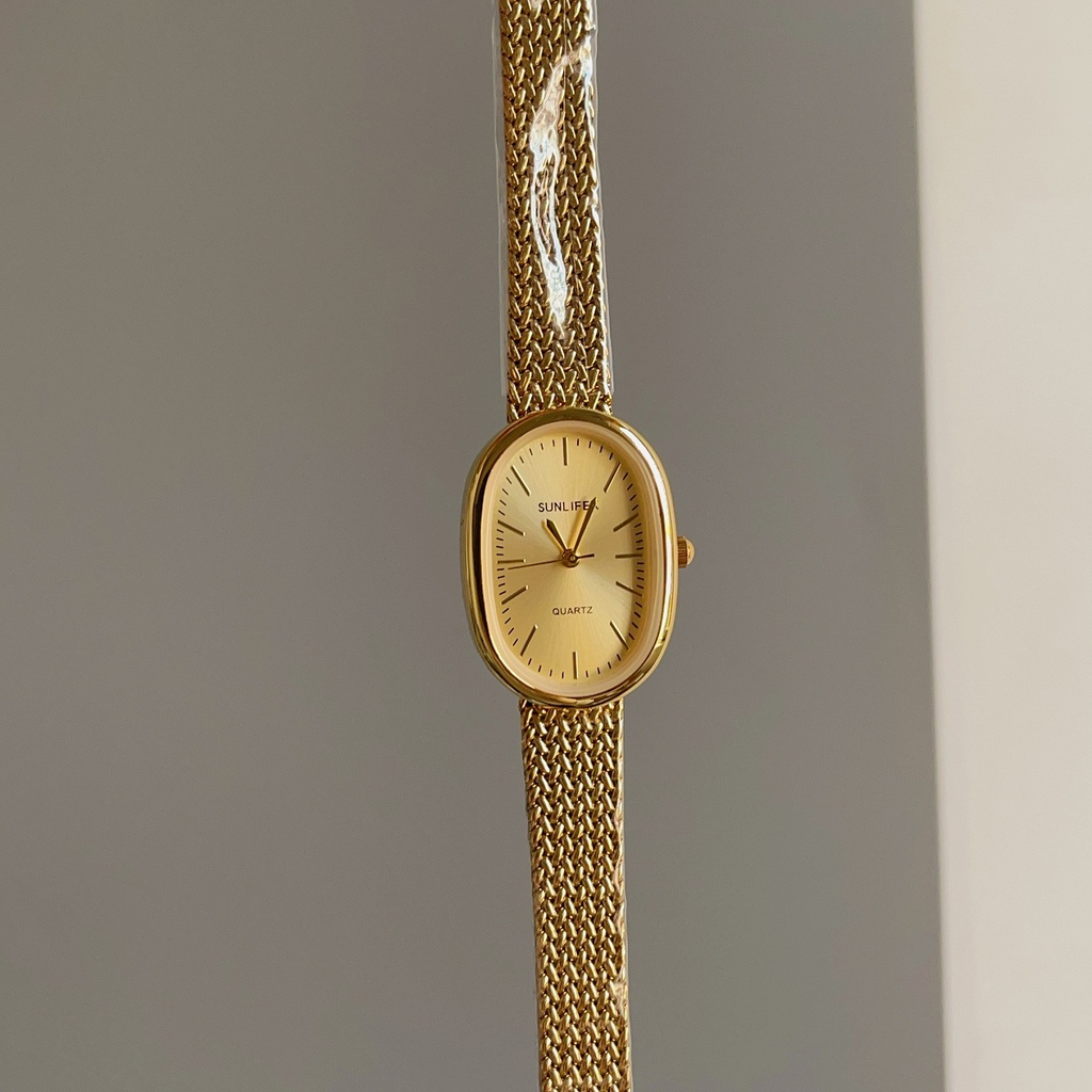 Original Vintage-inspired Steel & Gold Bracelet Watch