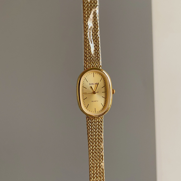 Original Vintage-inspired Steel & Gold Bracelet Watch