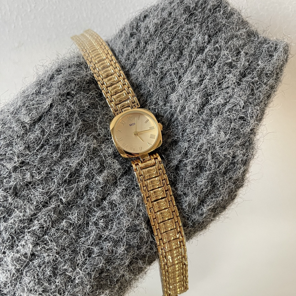 Original Vintage-inspired Steel & Gold Bracelet Watch