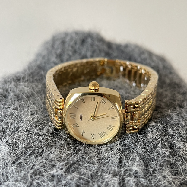 Original Vintage-inspired Steel & Gold Bracelet Watch
