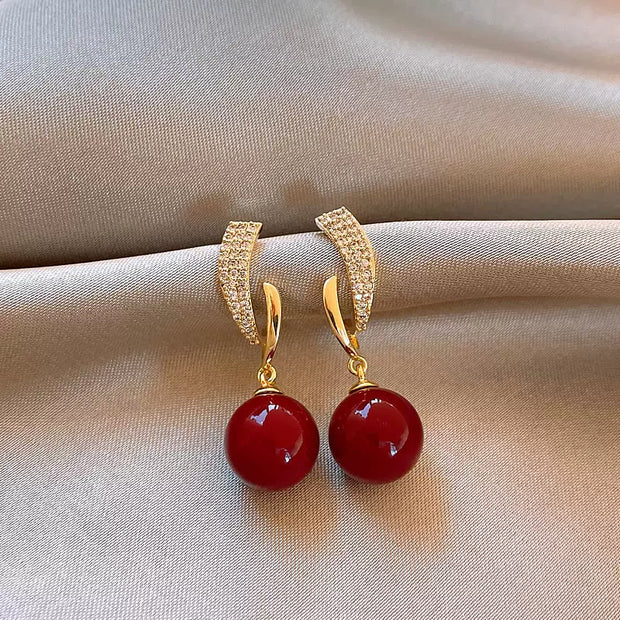cherry earrings