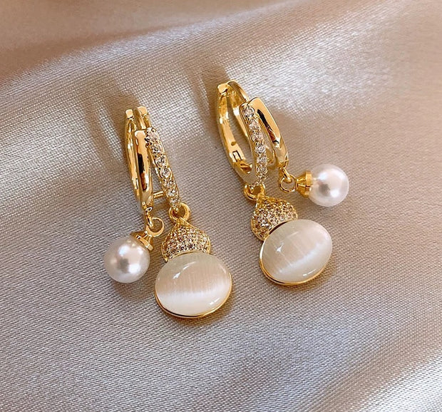 pearl earrings