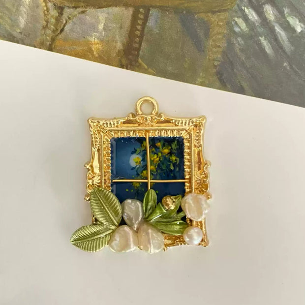 handmade baroque pearl pendant