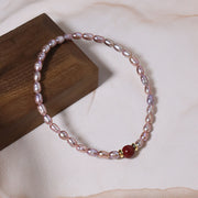Natural Baroque Pearl Blue Crystal Bracelet