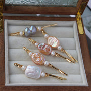 handmade wire wrapped vintage french baroque pearl hair clip