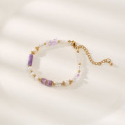 Amethyst Shell Purple Aventurine Baroque Pearl Necklace