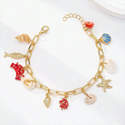 Starfish Shell Beaded Summer Beach Ocean Bracelet