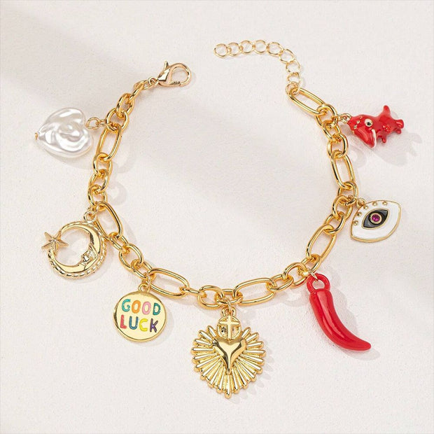 Starfish Shell Beaded Summer Beach Ocean Bracelet