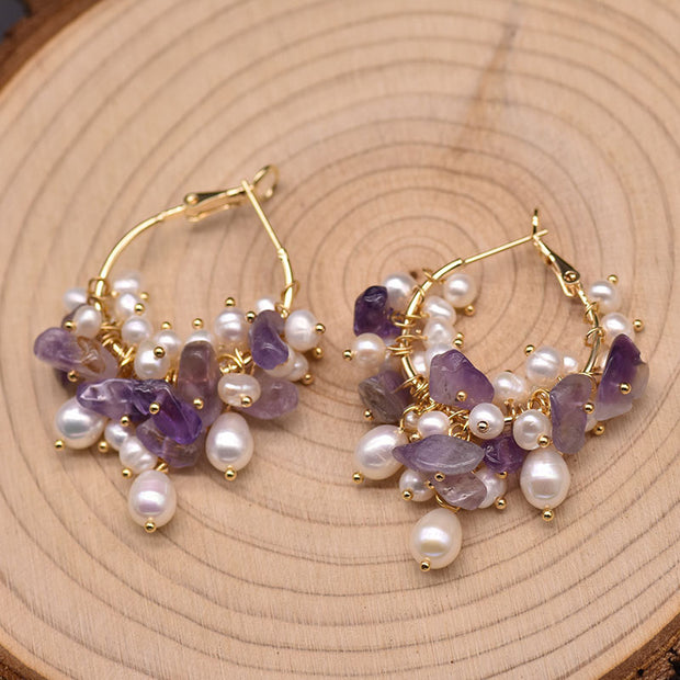 Natural Pearl Summer Earrings