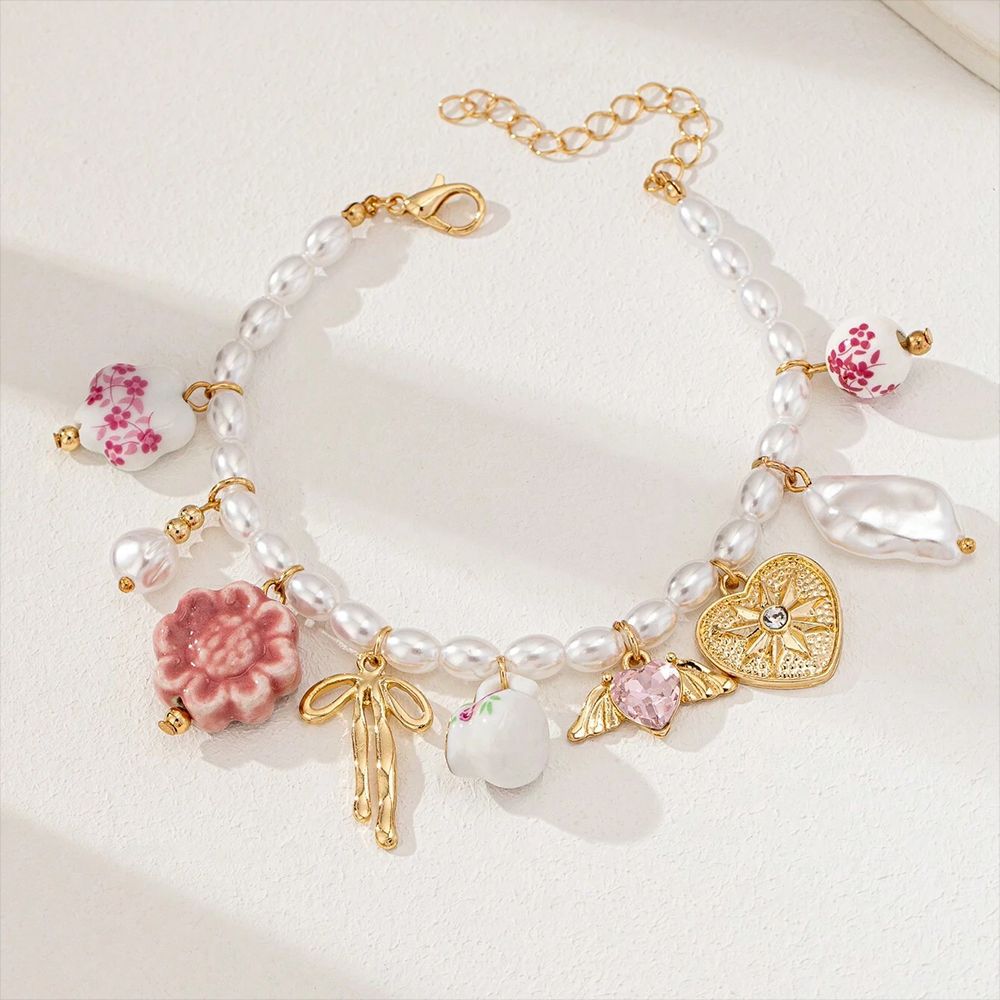 handmade starfish shell beaded summer beach ocean bracelet