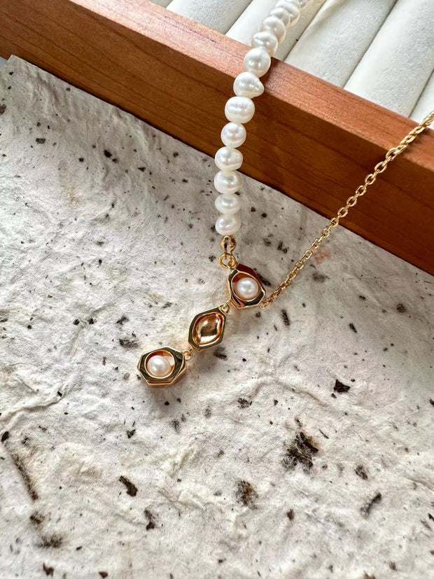 raindrop pearl necklace