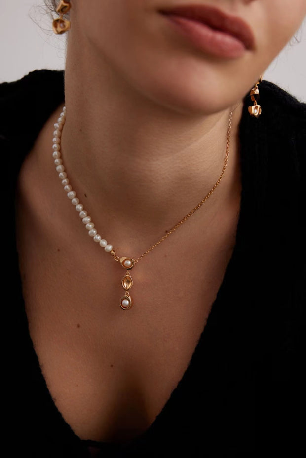 raindrop pearl necklace