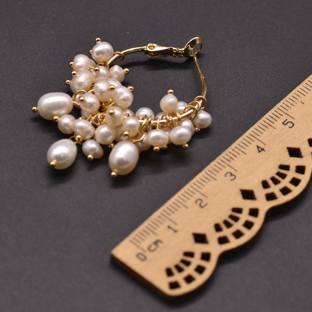 Natural Pearl Summer Earrings
