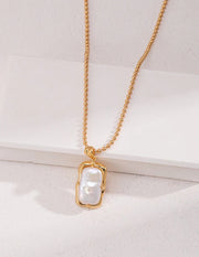 natural baroque pearl necklace