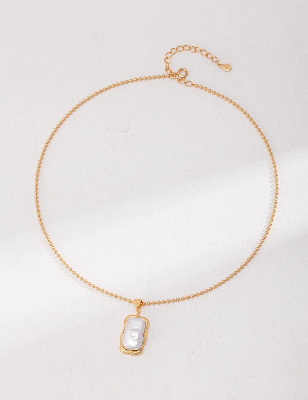 natural baroque pearl necklace