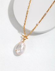 romantic baroque pearl necklace