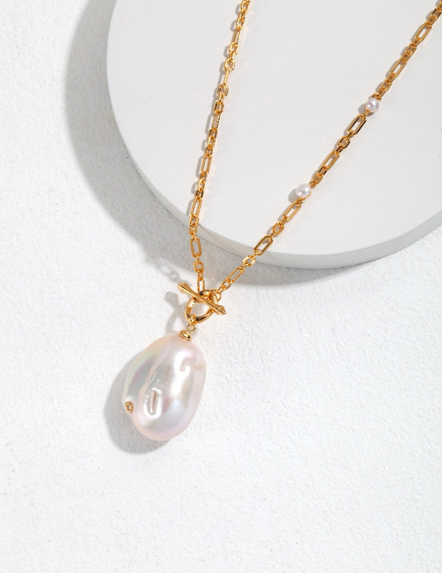 romantic baroque pearl necklace
