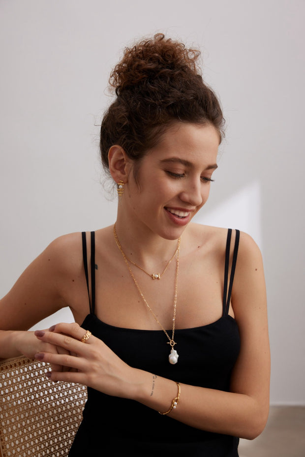 romantic baroque pearl necklace
