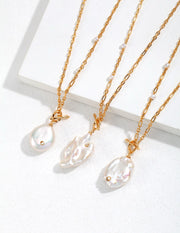 romantic baroque pearl necklace