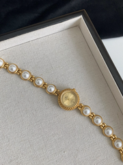the original petite square pearl watch