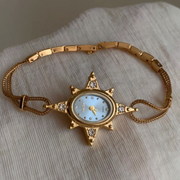 Five-Pointed Star Sea Blue Quartz Watch