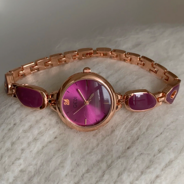 Purple-Red & Gold Vintage watch
